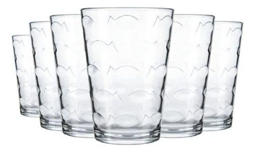 Jogo De Copos De Vidro Nadir Laguna Suco 265ml Caixa Com 12