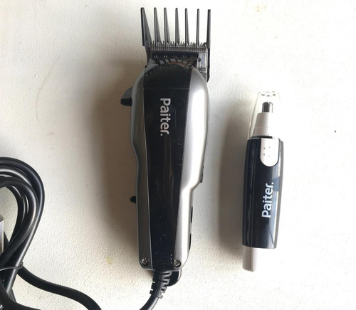 Kit Maquina De Cortar Pelo Paiter + Trimmer Nariz Orejas