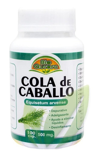 Cola De Caballo 500 Mg | 100 Cápsulas