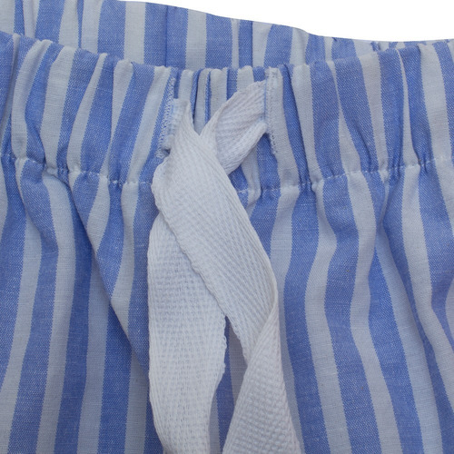 Imagen 4 de 10 de Short Con Lazo Annis Pijama Jelue Dama Verano Mujer Rayado
