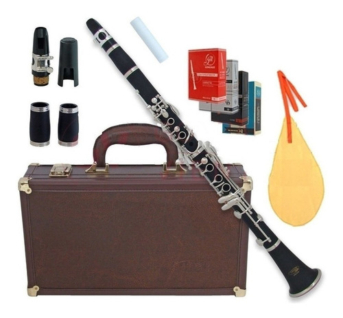 Clarinete Lincoln Wind Lccl-612c Deluxe Plata C/estuche