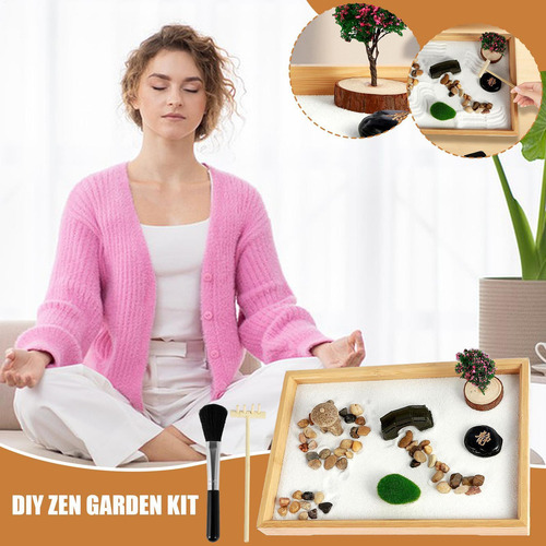 Jardín Zen De Mesa Kit De Para Jardín Zen Bandeja De De Mesa