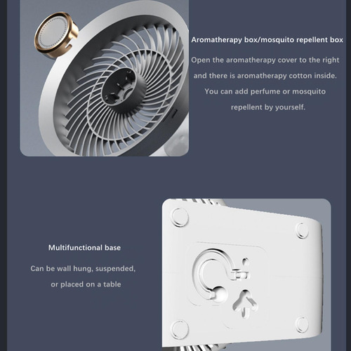 Ventilador De Escritorio, Difusores , Luz Nocturna,