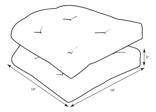 Cojines De Asiento Capitoné Para Exteriores / Interiores,