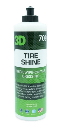 Tire Shine 3d Acondicionador De Cubiertas Plasticos Y Gomas