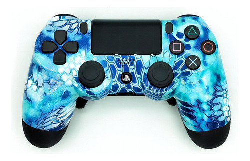Controle Stelf Ps4 Blue Snake Camoo Casual