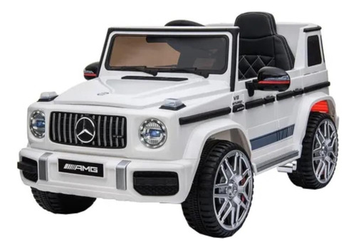 Camioneta a batería para niños ImportComers Mercedes Benz AMG G63 2021  color blanco 220V