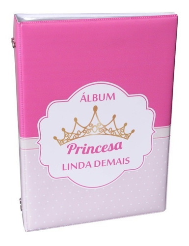 Álbum Fotográfico Para 200 Fotos 10x15 Bebê Princesa Rosa