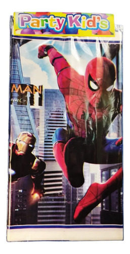 Hombre Araña Kit Lona +mantel Artículos Fiesta Niños Decora Multicolor Hombre Araña