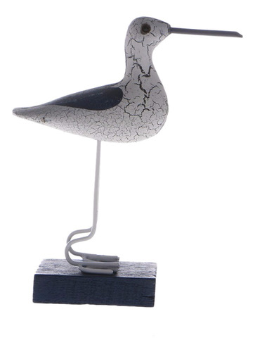 Imagen 6 de 7 de 3 Piezas De Gaviota De Madera De Artesanía Estilo Mediterrán