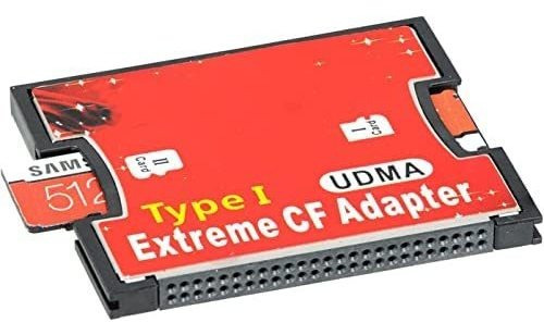 Adaptador De Lector De Tarjetas Micro Sd/sdxc Tf A Cf Tipo 1