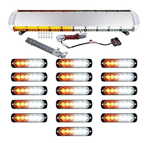 Ensamblaje De Luz De Seña Combo 47  88-led 88w + 16pcs 18w 6