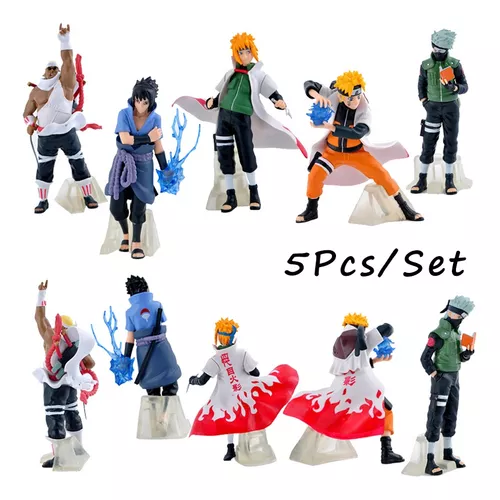 Pack De 6 Figuras De Acción Pvc Anime Naruto Modelo 12,5 Cm 