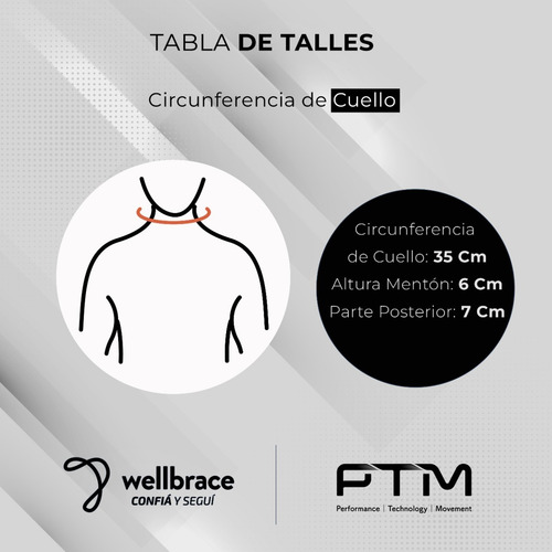 Imagen 3 de 9 de Collar Cuello Cervical Espuma Wellbrace Ptm