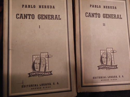 Canto General Pablo Neruda 2 Tomos Losada