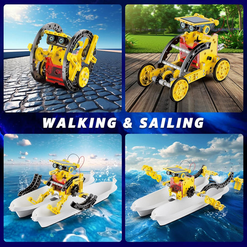 Hot Bee Solar Robot Kit Para Niños 8-12, Kits De Experimento