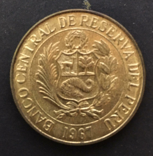 Moneda Del Peru Un Sol De Oro De 1967