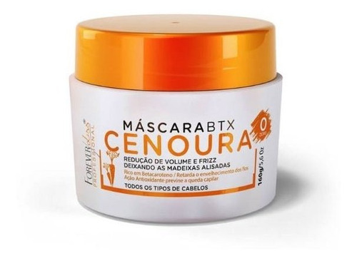 Btx De Cenoura Sem Formol 160g Forever Liss