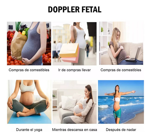 Monitor De Frecuencia Cardíaca Doppler Materno Fetal + Gel