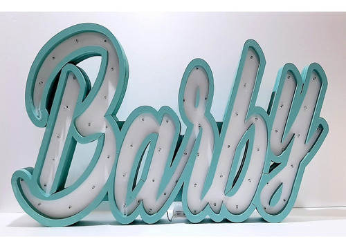 Imagen 4 de 10 de Letra Con Luz Led 50 Cm Pintada Polyfan Tu Nombre Importa