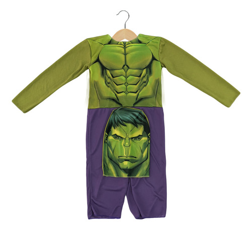 Disfraz Hulk Superheroe Marvel Con Mascara Talle 5 A 6 Años
