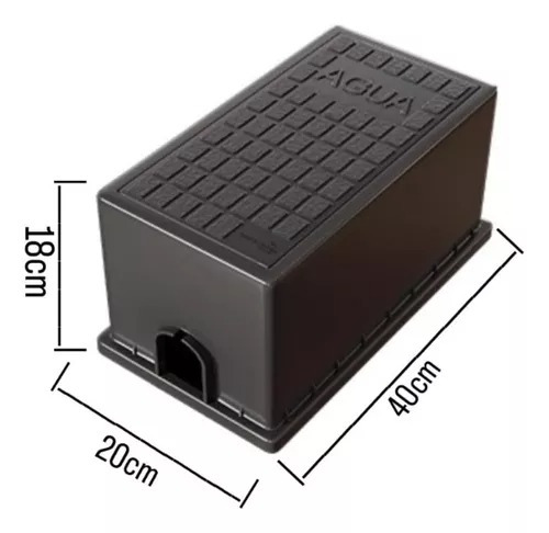 Caja Domiciliaria Vereda Medidor Agua Waterplast P/ Aysa