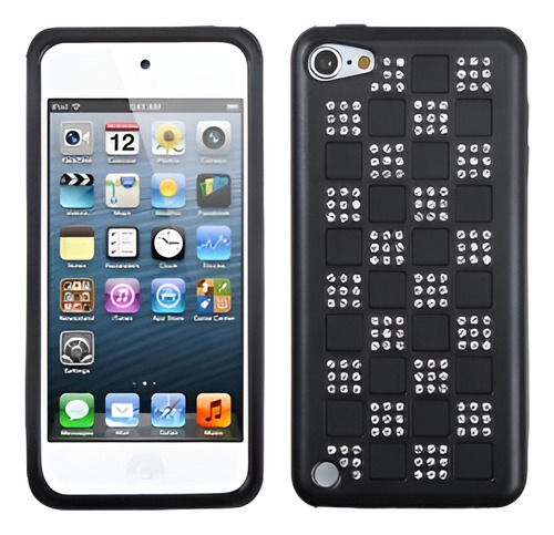 Corrector Doble Capa Rhinestone Bling Pc Caso Para Apple Ipo