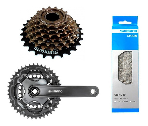 Kit De Relação Shimano Tourney 3x7 Velocidades