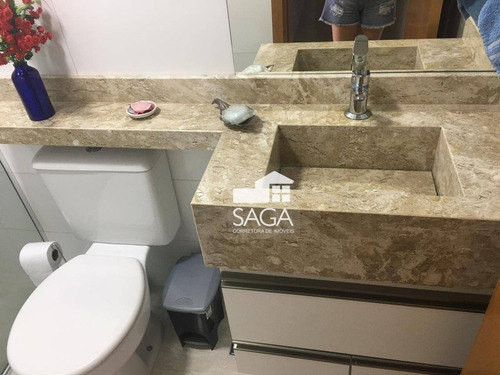 Imagem 20 de 30 de Todo Planejado E Decorado! Vista Mar! Apartamento Com 3 Dormitórios À Venda, 128 M² Por R$ 900.000 - Canto Do Forte - Praia Grande/sp - Ap4135