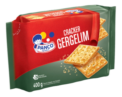 Biscoito Cracker Gergelim Panco 400 Grs.