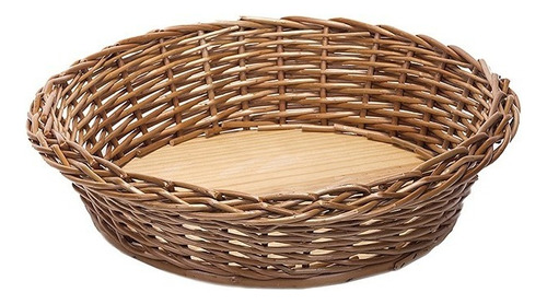 Cesta Bacia De Pães Vime Reforçado Padaria 12x45cm Ref.697 Cor Marrom