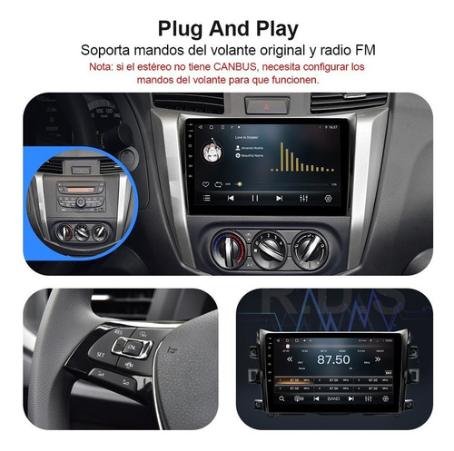 Estéreo Cámara For Nissan Np300 Frontier 2016-2022 Gps Wifi