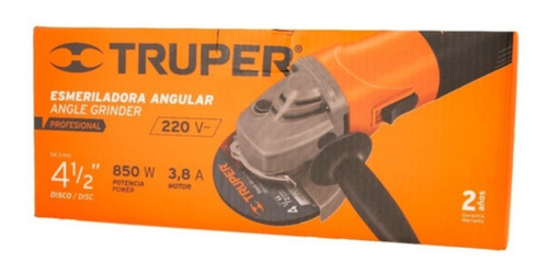 Imagen 5 de 8 de Esmeril Angular 4 1/2 850w Truper Profesional Garantia 1 Año