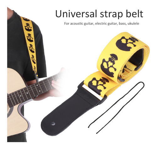 Correa De Guitarra, Bajo Eléctrico Acústico, Ukelele Ajustab