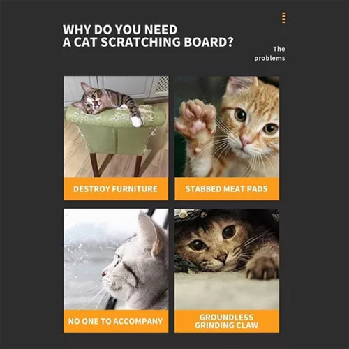 Nova 3 En 1 Rascador Para Gatos Ondulado De Carton