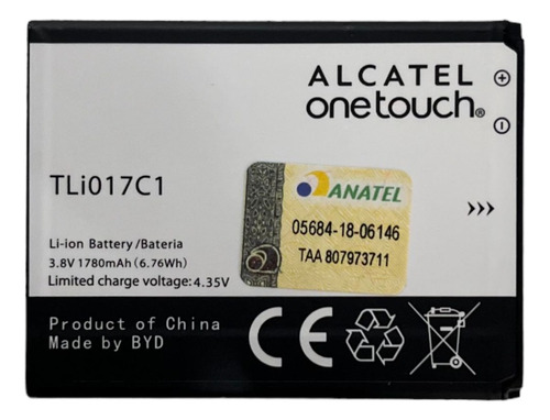 Ba-ter-ia Tli017c1 Alcatel One Touch Pixi 3 5017e Ja