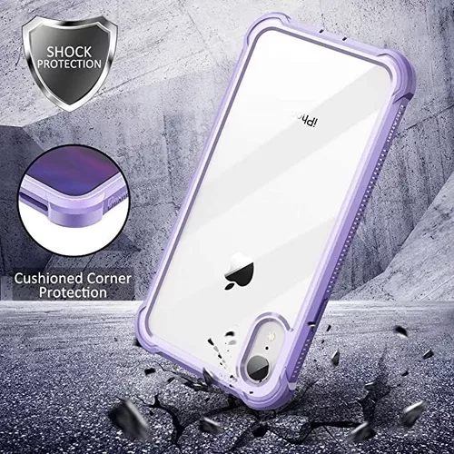 Funda transparente para iPhone XR de 6.1 pulgadas, resistente y