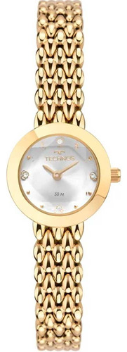 Relógio Technos Feminino Mini Dourado 5y20lp/1k Efeito Joia