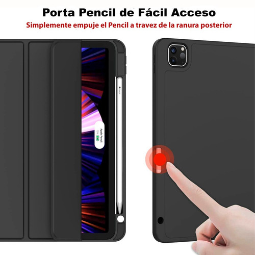 Case Smart @ iPad Pro 11 M2 A2759 A2435 A2761 A2762 Black