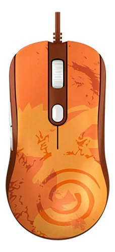 Mouse Gamer Akko Ag325 Naruto Shippuden Usb 2.0 5000 Dpi Cor Laranja