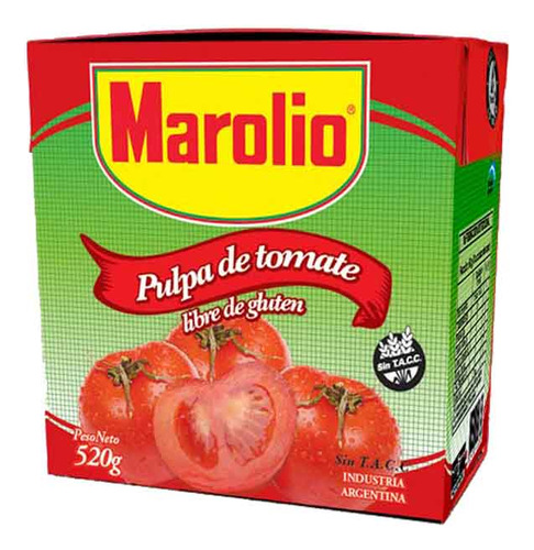 Pack X 48 Unid. Pulpa Tomate  Tb 520 Gr Marolio Pure Pro