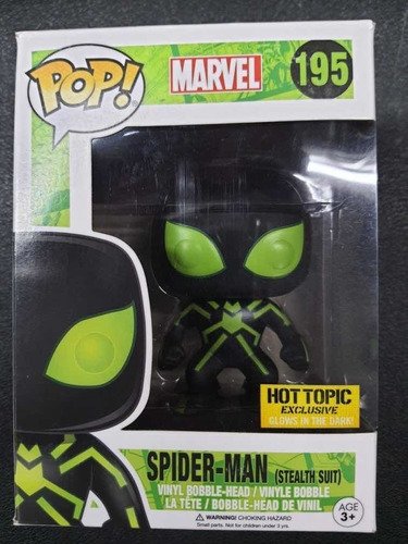 Funko Pop Spider-man (stealth Suit Glow In The Dark)