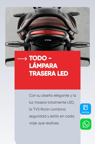 Motocicleta Tvs Ronin 250