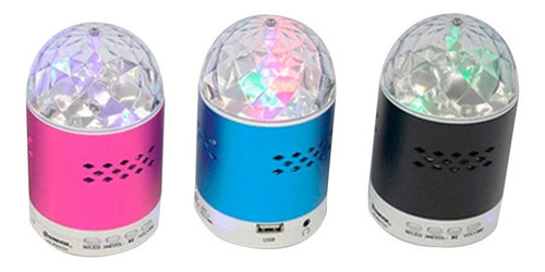 Parlante Luz Led Usb Micro Radio Portable Sonido Vs-ps1131