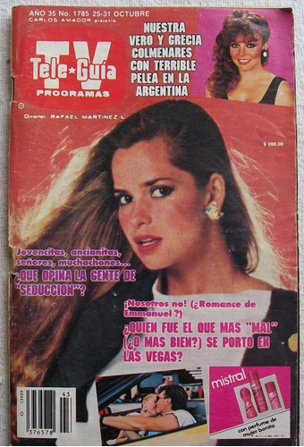 Tele-guia No.1785 ( Veronica Castro, Emmanuel) 