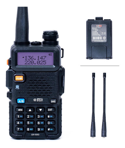 Uv-5x3 Radio Tribanda De 5 W, Vhf, 1.25m, Uhf, Amateur (ham)