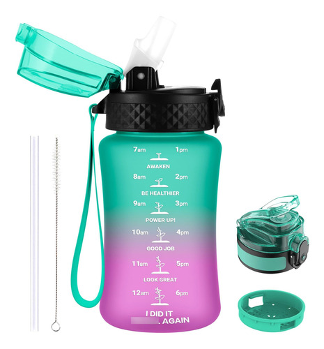 Botella De Agua Para Niños 350 Ml Tapa Boquilla A Prueba De