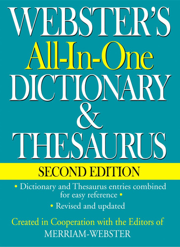 Book: Websters All-in-one Dictionary & Thesaurus, Second Edi