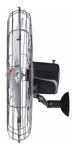 Imagem 3 de 3 de Ventilador de parede Ventisol Power 70 preto com 3 pás cor cinza, 70 cm de diâmetro 127 V/220 V