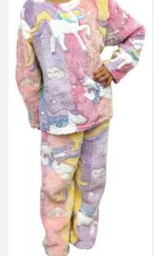 Pijama Invierno Polar Plush Peluche Luminoso Infantil Niños